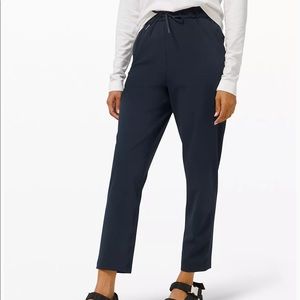Navy lululemon stretch high rise pant.